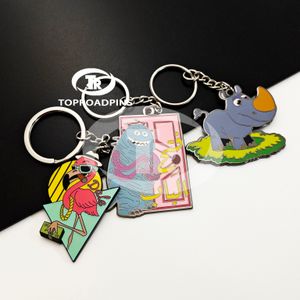 Custom Name Best Selling Sublimation All Steel Premium Quality Antique Metal Car Keychain