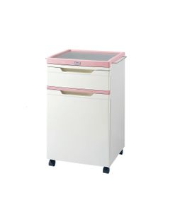 HH/CTG-067 Movable Hospital Medical bedside cabinet for hospital Bed ABS Storage Cabinet