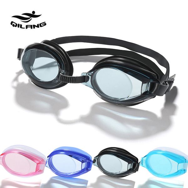 High-definition swimming goggles for adult swimming equipment adult waterproof glasses flat transparent diving goggles