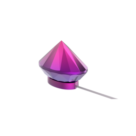 Wholesale Silicone Sucking Vibrator Sex Toys for Women Suction Massager C Spot Adult Sex Toy Diamond Shape Waterproof Purple