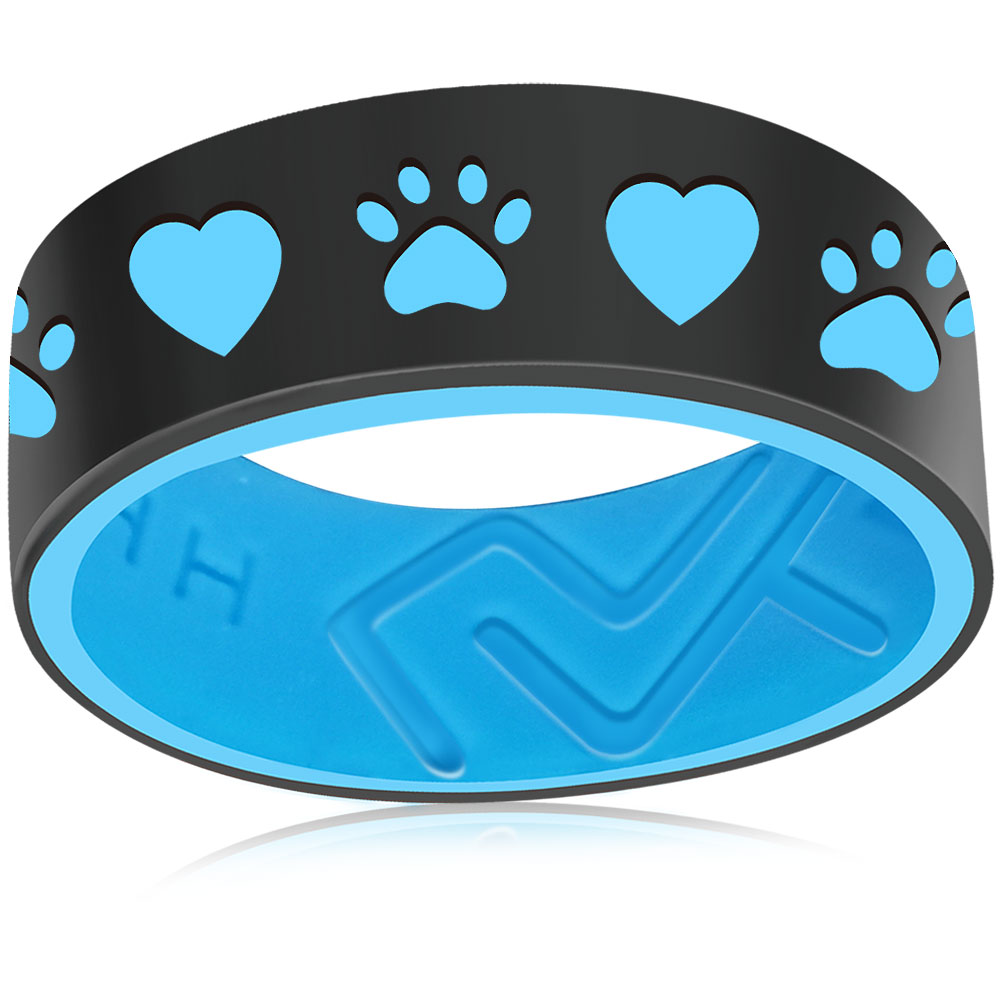 Factory Supplier Stylish Male Wedding Bands And Comfortable Silicone Rings For Women