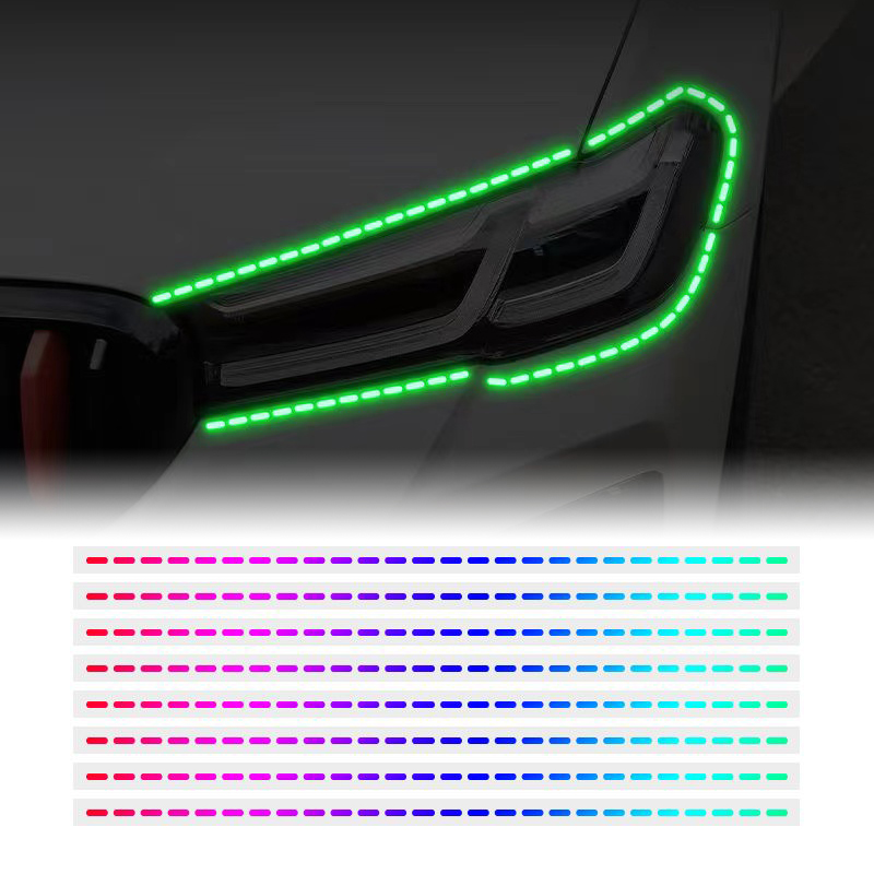 Guangzhou Kelenate Car Accessories Co., Limited 4pcs Glow in The Dark Tape Stickers Night Safety Luminous Decals Accessories DIY for Car Truck Bike Motorcycle Safety