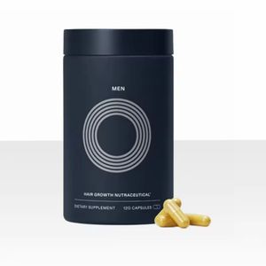 Men's Hair Growth Supplements, Hair Growth capsules, Glass Bottle