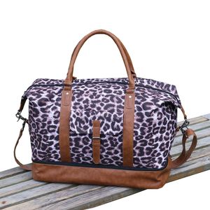 Recycled Weekender Bag Overnight Leather Travel Luggage Bags Set with Shoe Compartment Carry On Duffel Bags For Men