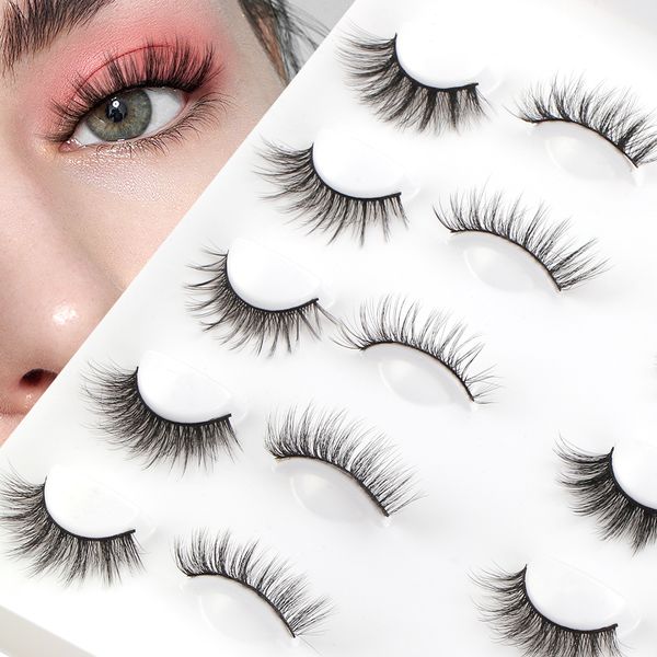 WorldBeauty Hot Selling 100% Cruelty-Free 3D Cartoon Spike Style Black Band  Private Label Full Strip Eyelashes