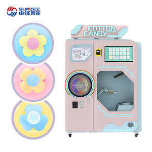 Sunzee Newest Products Automatic Cotton Candy Machine with Strong Design Vending Machine Commercial Food Equipment