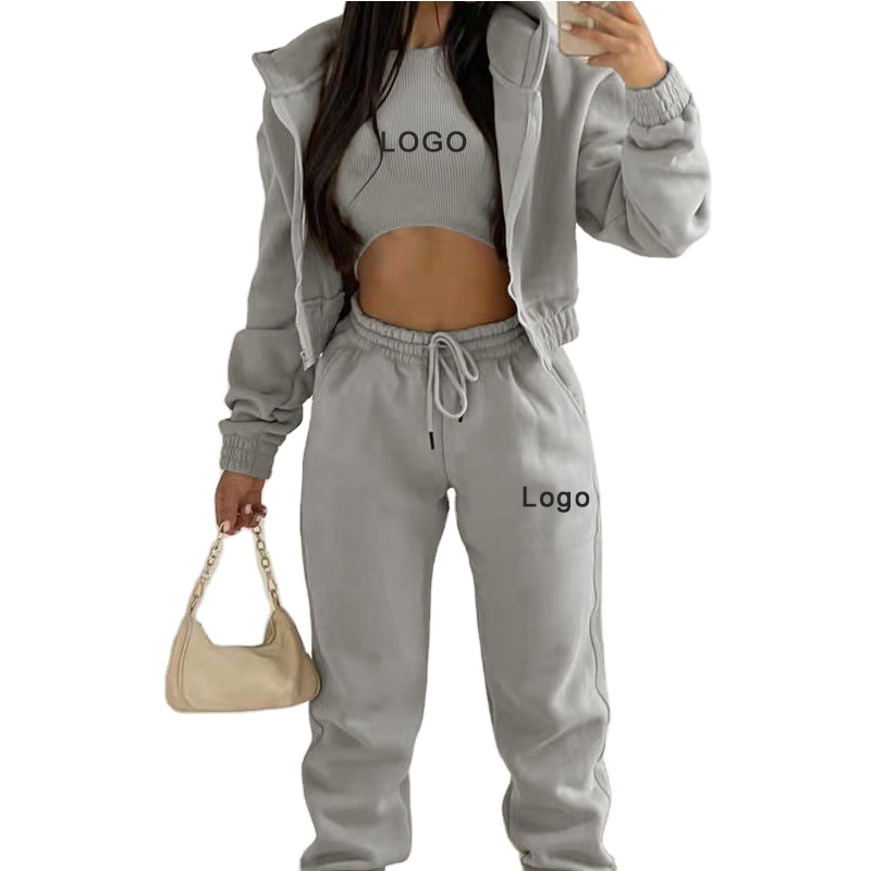 Guangxi Zhuang Jintang Health Management Co., Ltd. Fitness & Yoga Wear Plus Size Womens Sweatsuit Set Custom Jogging Suits Gym Fitness Sets