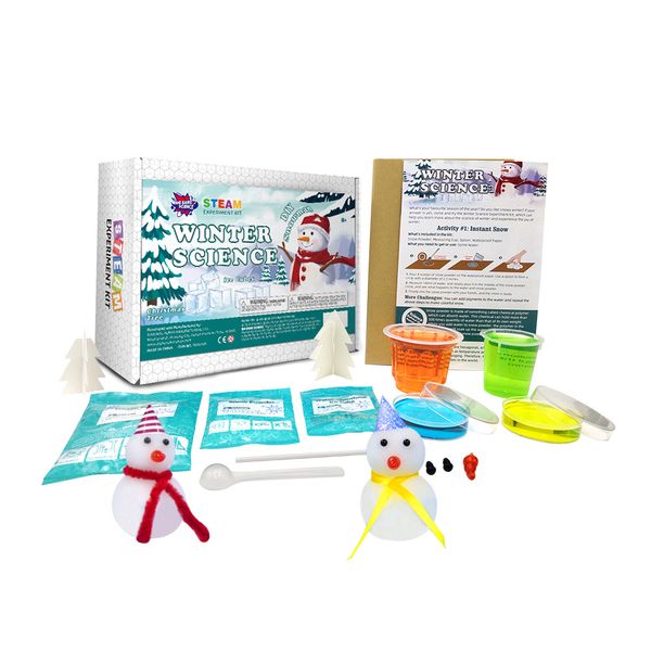Popular Science Toys Winter Science Make Instant Snow & Snowman science experiment kits for children