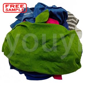 Youyi Free Sample Wiping Cloth Used Clothes Rags Clothing Cotton Industrial Cleaning T Shirt Rags