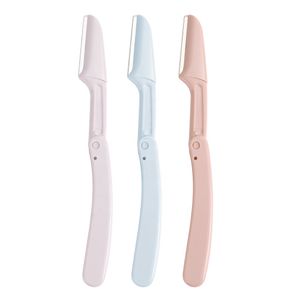 New color matching folding macro  3pcs  Beauty Eyebrow Trimmer Razor set for Eyebrows