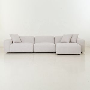 custom made order pink brown green black grey cream ivory white wide deep sectional modular boucle sofa