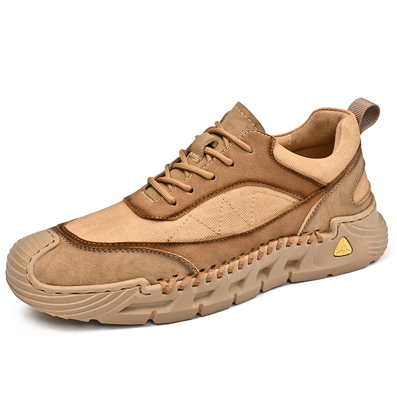Jinjiang Shufer Shoes Co., Ltd. Accept OEM Service Hand Made 4 Season Genuine Leather Upper Anti Slip Sole Men Leather Casual Outdoor Walking Sneakers
