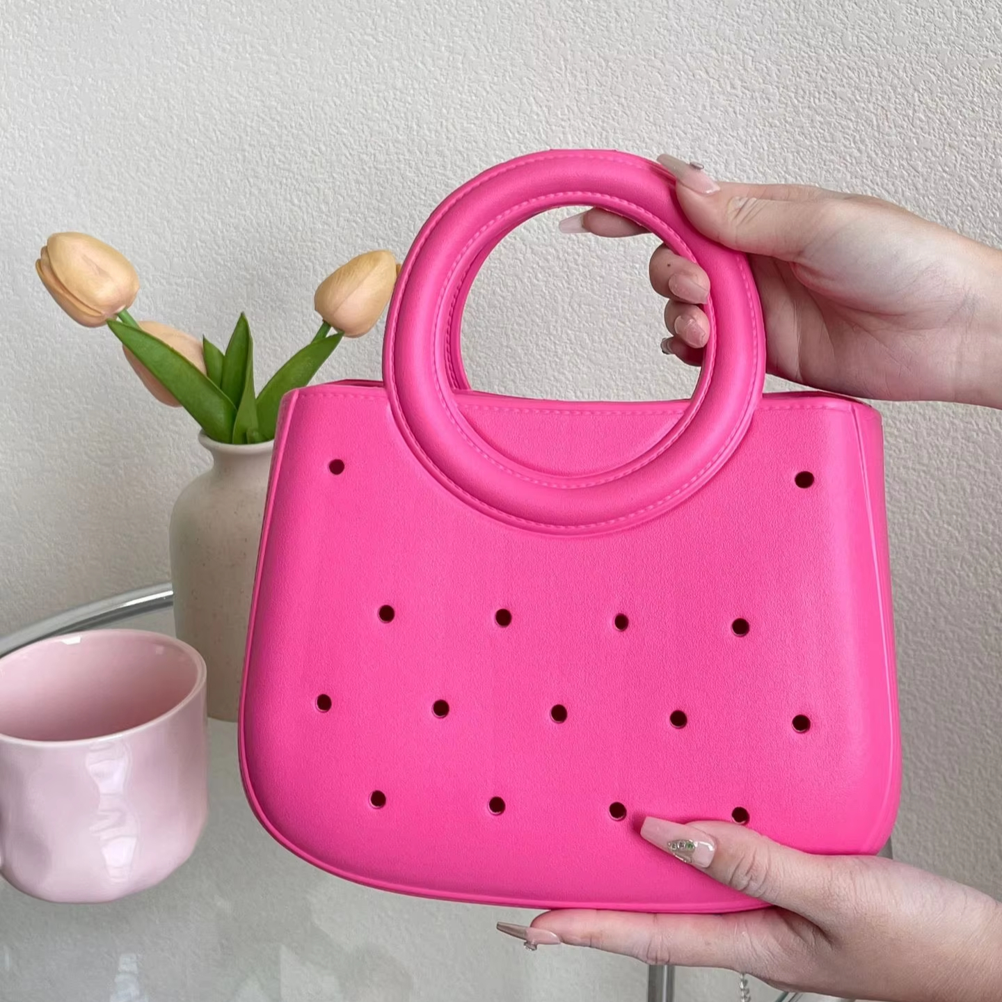 Suzhou Yunzhuo New Material Technology Co., Ltd. Women's Waterproof Tote Bags Eva Purses High Quality Handbags Rubber Beach Bag For Women