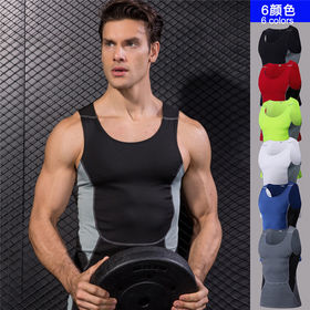 Custom Sports Apparel Top Quality Sleeveless Men's Compression Tights Tank tops Fitness Gym Vest