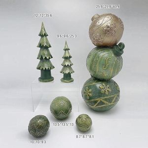 Factory Handmade Resin Christmas Tree Crafts poly resin Christmas Tree ornaments party decor for holiday Home Decor