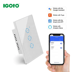 Igoto Branded Stable Interruptor de Luz Inteligente de Pared Tuya Smart Switch Smart Home Appliances Smart Switch Wifi
