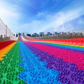 Popular outdoor playground snow tube sport flooring dry slide dry ski slope