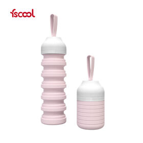 Wingene Technology (Huizhou) Co., Ltd Large Capacity Silicone water bottle Collapsible Food Grade Outdoor Gym Bottle 550ML Sports Bottle