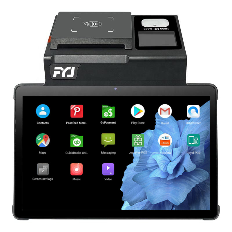 FYJ F1-T1 11" Android 12 Order Payment Touch Screen Desktop Pos Card Payment Machine Pos Tablet Business Software Restaurant Pos
