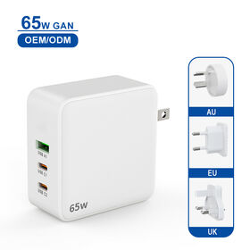 Wholesales 65w universal chargers US EU UK AU charge Socket fast charging laptop 65w Gan charger for laptop ipad