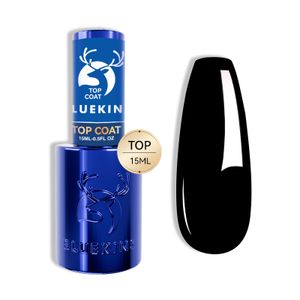 BLUEKINS 15ml Super shine Clear Gel Nail Polish Clear Base Coat Top Coat soak off UV Gel No wipe Top Coat set