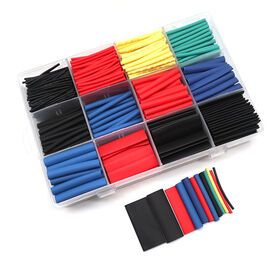 750pcs/set color transparent polyolefin roll pack thin wall pe environmental protection 2:1 pe heat shrink tube
