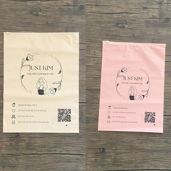 Custom bags matte package luxury pvc clothes zipper bag black  Eva plastic baby clothing packaging bag with logo