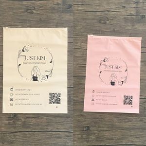 Custom bags matte package luxury pvc clothes zipper bag black  Eva plastic baby clothing packaging bag with logo