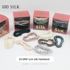 16 M 1cm Silk Hair Band 100 Mulberry Silk Hair Ties/Hair Bands