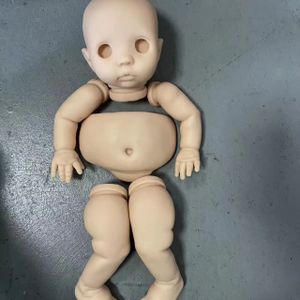 NPK 16inch Unfinished Unpainted Reborn Doll Kit Peeka DIY Doll parts with Belly and Cloth Body