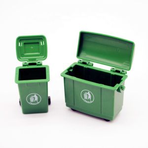 Dollhouse Mini Sanitation Trash Can Outdoor Scene Matching Model Miniature Accessories