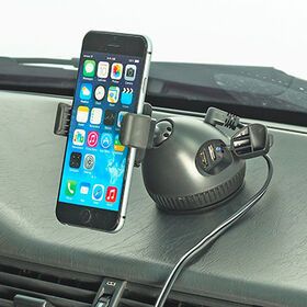 Universal Suction Cup Mount with Twin USB Ports