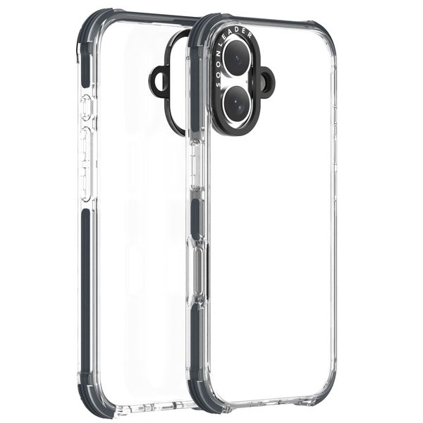 Custom Design Crystal Clear TPU PC TPE Shockproof phone case for iphone 16 series Spectre crystal Cases