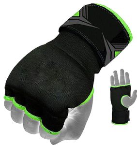 Gel Boxing Hand Wrap Gloves Adjustable Half Finger Gloves Support with Long Wrist Strap  Boxing Hand Protective Gear