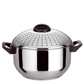 Kitchen Equipment For Home Two Ears Stainless Steel Pasta Pot With Strainer Lid Noodle Pot