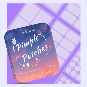 Acne Pimple Patch with Mirror Case Pimple Stickers Acne Cover Patch Hydrocolloid Acne Patches For Face Zit Dots