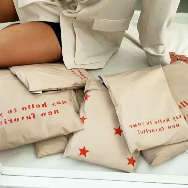 Designer poly mailers /custom satchel bag / polymailers with logo postage envelopes shipping bag