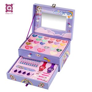 Manufacturer's direct sales of two-layer children's makeup sets, girl makeup sets, girl toys, children's cosmetics, non-toxic