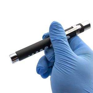 Medical Penlight Pupil Gauge Led Reusable Pocket Light Pen Nurse Diagnostic Aluminum Black White Professional
