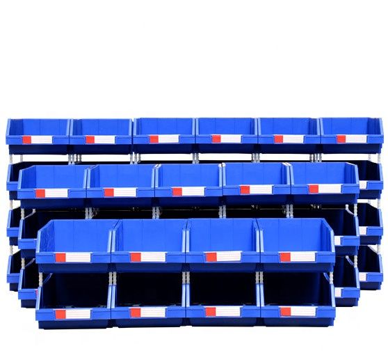 Warehouse spare parts storage plastic stackable bin and box manufacturer