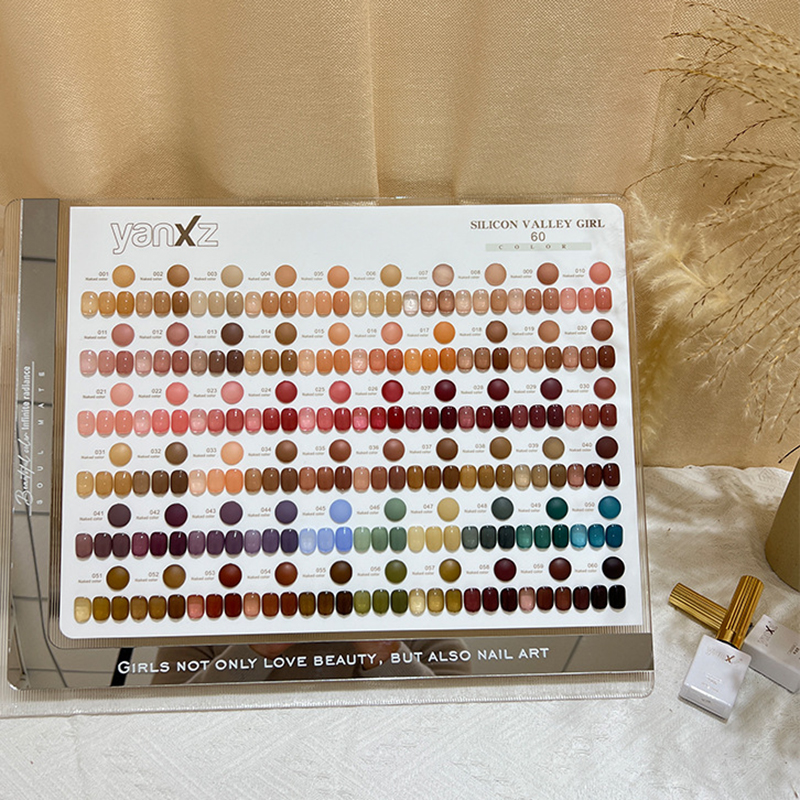 Yiwu Varoran Beauty Supplies Co., Ltd. 60 Colors Four Seasons Jade Fat Ice Transparent Nail Polish Set Nude Powder Jelly Skin Transparent Color Nail Salon Set Gel