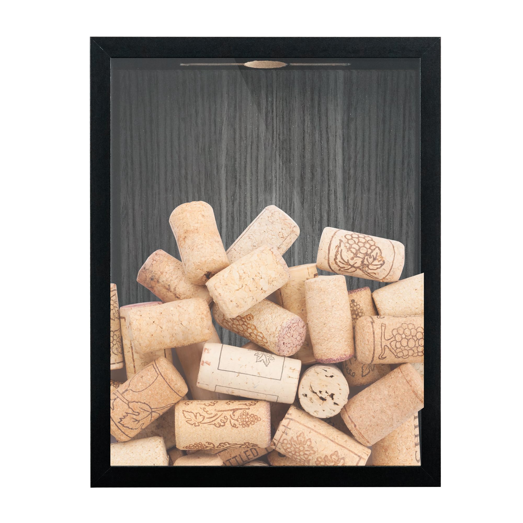 Jinhua Hongsaw Home Decor Co,. Ltd. Wine Cork Photo Frame Wine Cork Display Frame Cap Collection Photo Frame Wine Bottle Cork Organizer