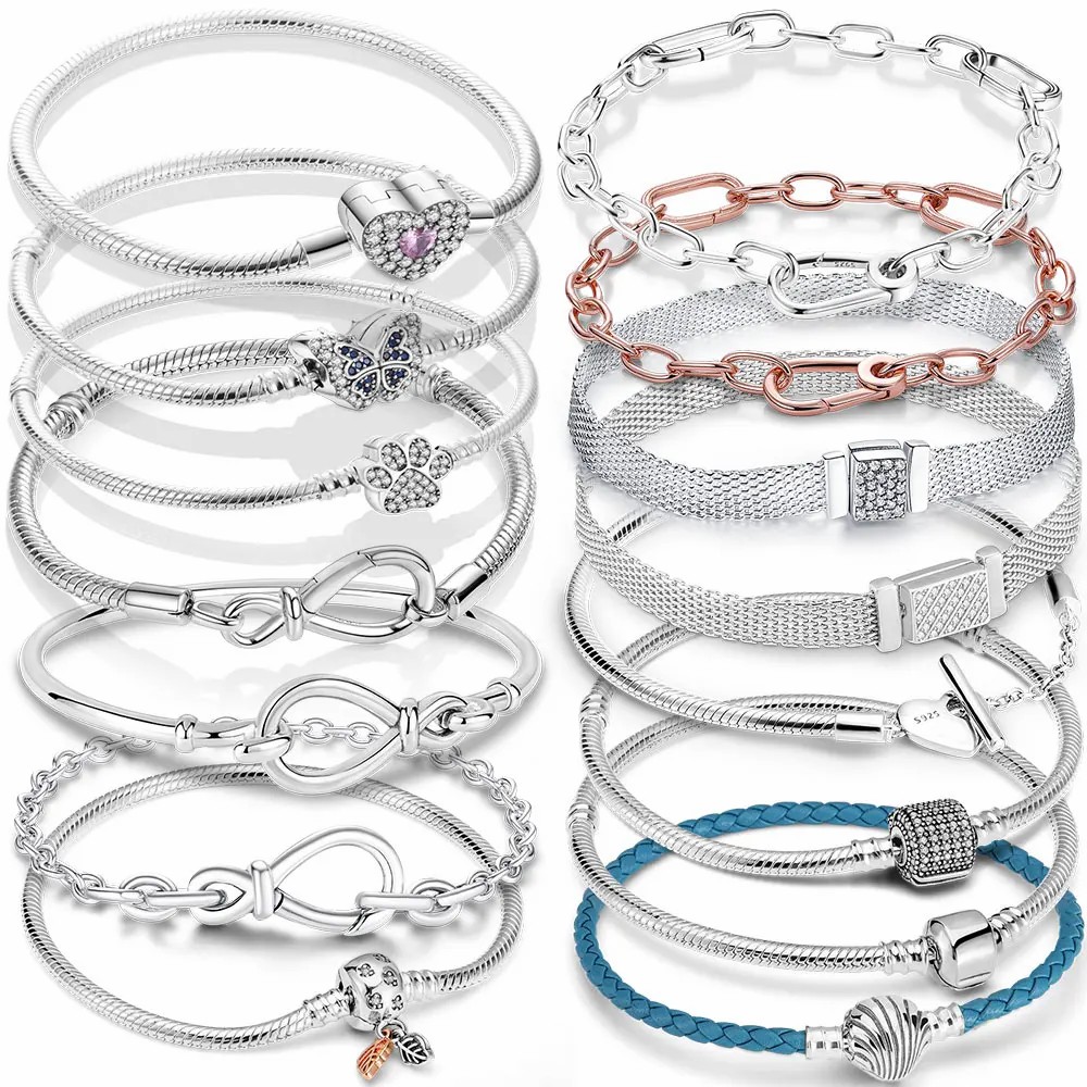 Factory 1:1 Thai original logo sterling silver S925 Pan dora er bracelet charm pendant lPandoraer bracelet