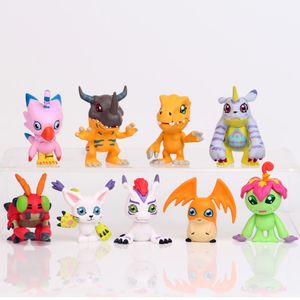 9 Pieces / Set Anime Digital Monster Digimon Adventure Action Figure Toy Animation PVC Doll Collection Model wholesale
