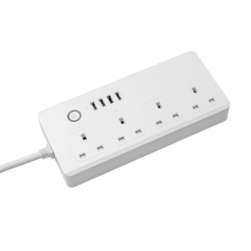 Tuya Wifi Smart Power Strip Eu Uk Us Electrical Plug Sockets 4 Way Usb Outlets Extention Cord Remote By Alexa Google Home