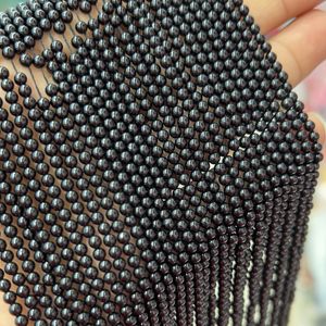 High Quality 3mm Natural Black Tourmaline Malachite Tiger Eye Rose Quartz Malachite Round Beads For Jewelry Making (AB2148)