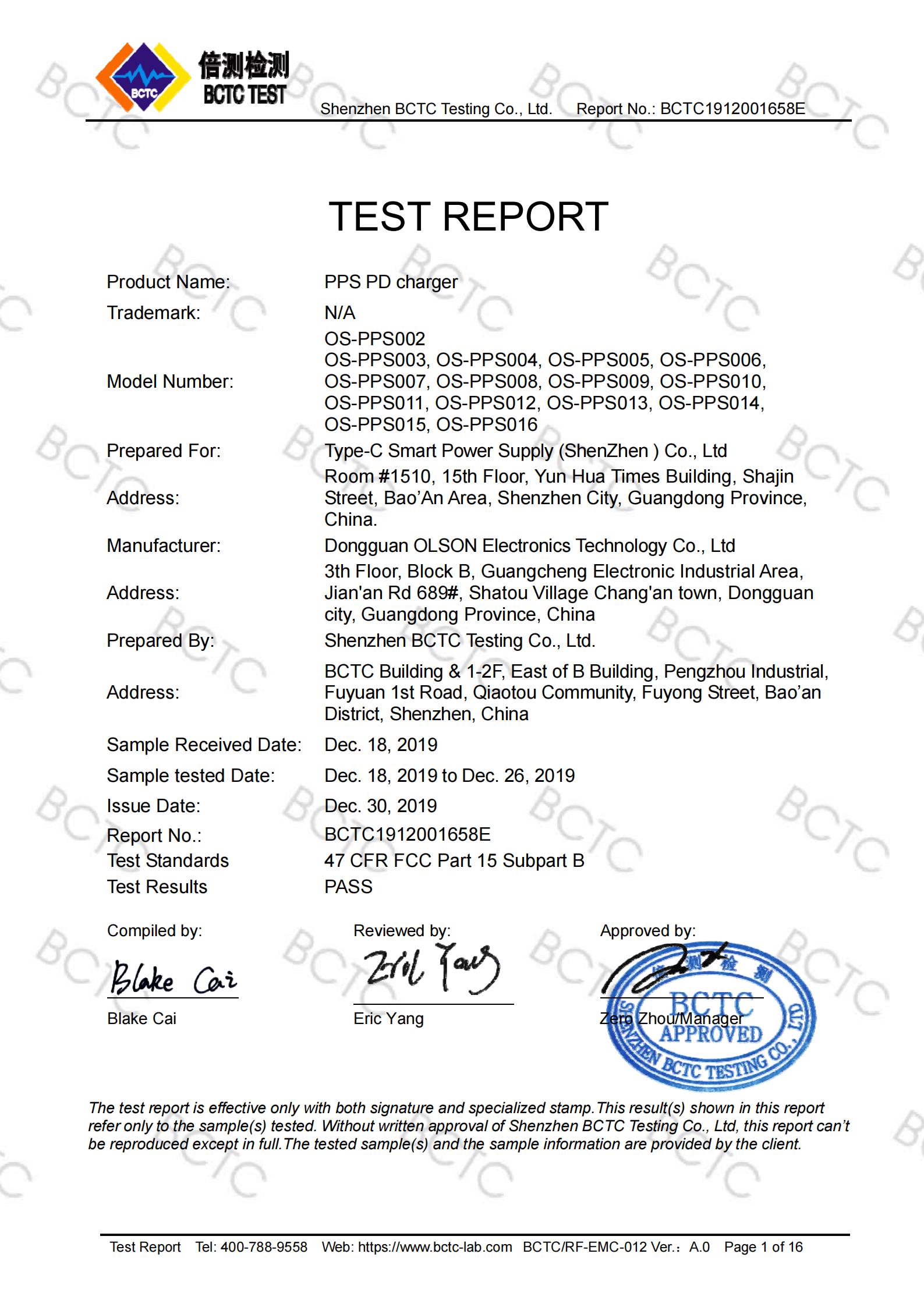 Dongguan Olson Electronics Technology Co., Ltd. Solar Panels
