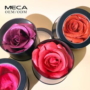 Popular Design Custom Logo Blusher 3D Rose High Pigment Vegan Makeup Face Single Blush Private Label Blush Palette