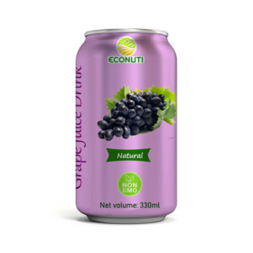 Grape Juice Drink Best Tropical Fruit Juice from Vietnam Supplier Beverage Normal can 250ml 330mL Sale in Bulk