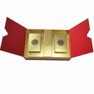 Custom Luxury Double Open Cardboard Box Gift Paper Box With Advanced Design For Tea Coffee Gift Set